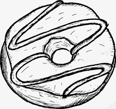 甜甜圈烘焙食品图标图标