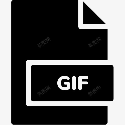 gif文件扩展名格式图标svg_新图网 https://ixintu.com gif文件 扩展名 文件格式glyph 格式 类型