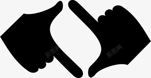 手框架图标svg_新图网 https://ixintu.com 手 框架