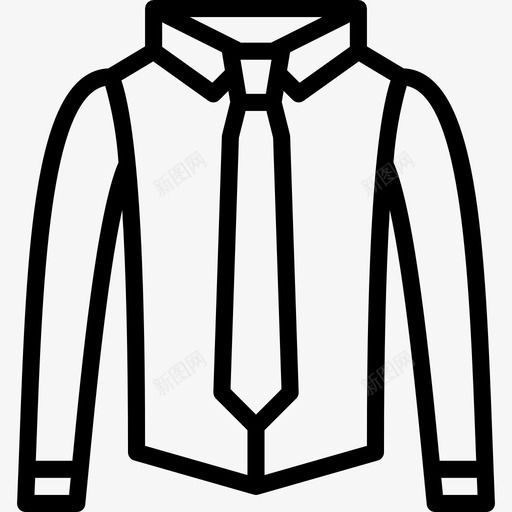 采购产品衬衫和领带衣服男装图标svg_新图网 https://ixintu.com 男装 男装轮廓 聪明 衣服 采购产品衬衫和领带