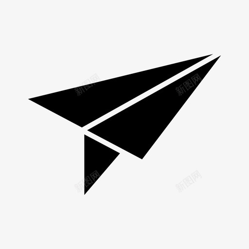 纸飞机飞机折纸图标svg_新图网 https://ixintu.com 折纸 纸飞机 飞机