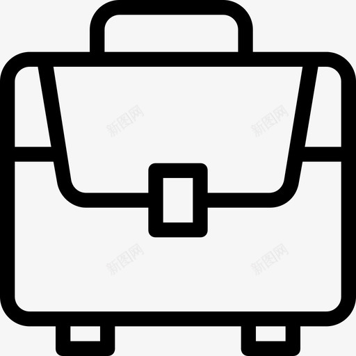 公文包包商人图标svg_新图网 https://ixintu.com 公文包 办公包 包 商人 学校和教育平滑线图标