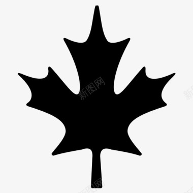 枫叶加拿大植物图标图标