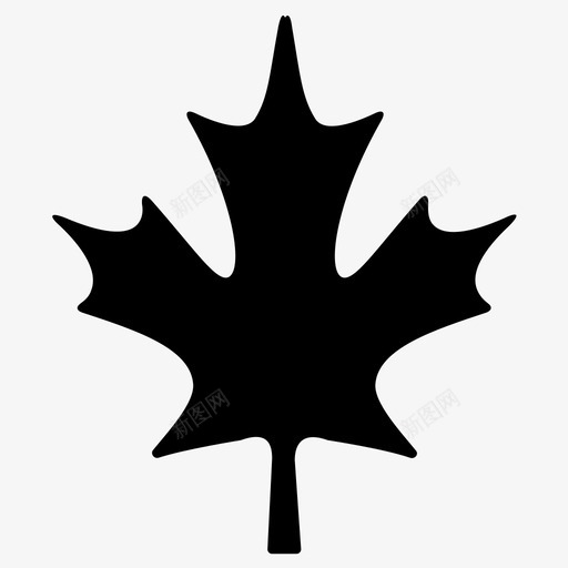 枫叶加拿大植物图标svg_新图网 https://ixintu.com 加拿大 动物 枫叶 植物