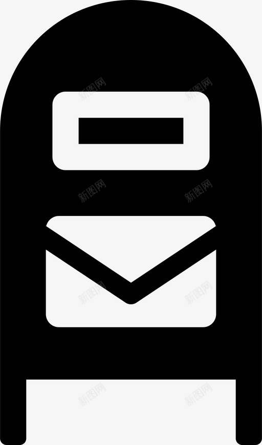 邮箱目的地家庭图标svg_新图网 https://ixintu.com 信件 发货 家庭 目的地 邮件 邮件已填充 邮箱