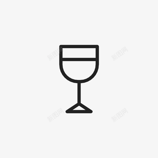 玻璃厨房红色图标svg_新图网 https://ixintu.com 厨房 工具 玻璃 红色 葡萄酒