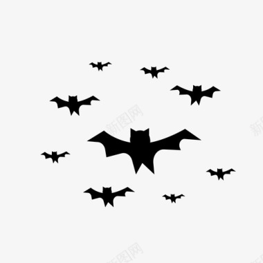 蝙蝠黑暗团体图标图标