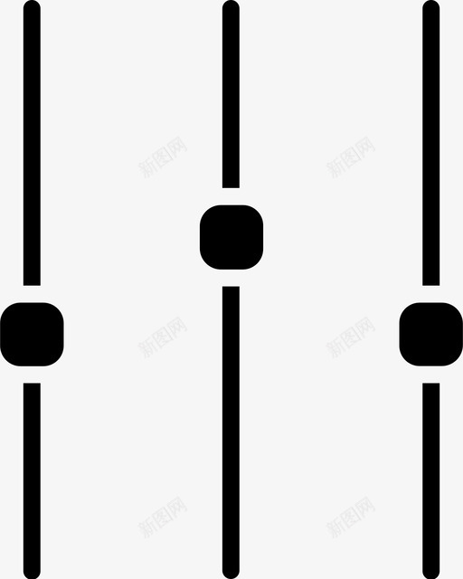 均衡器频率滑块图标svg_新图网 https://ixintu.com 均衡器 滑块 频率