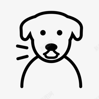 狗叫狗的行为狗的语言图标图标