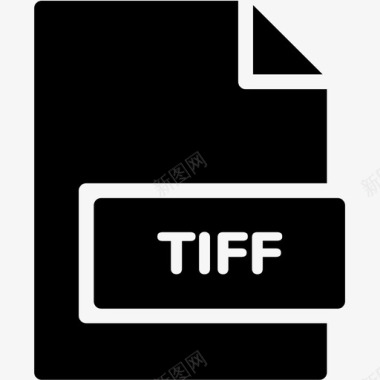 tiff文件扩展名格式图标图标