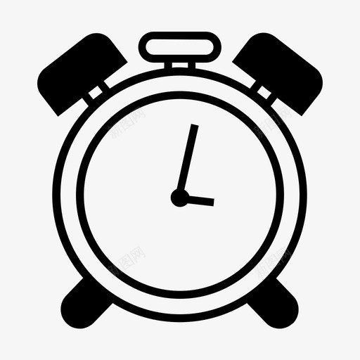 闹钟小时分钟图标svg_新图网 https://ixintu.com 分钟 小时 时间 计时器 起床 闹钟