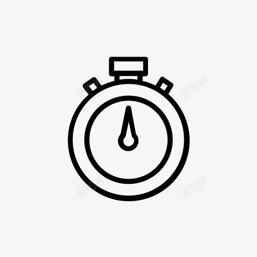 计时器秒运动图标svg_新图网 https://ixintu.com 手表 秒 计时器 运动