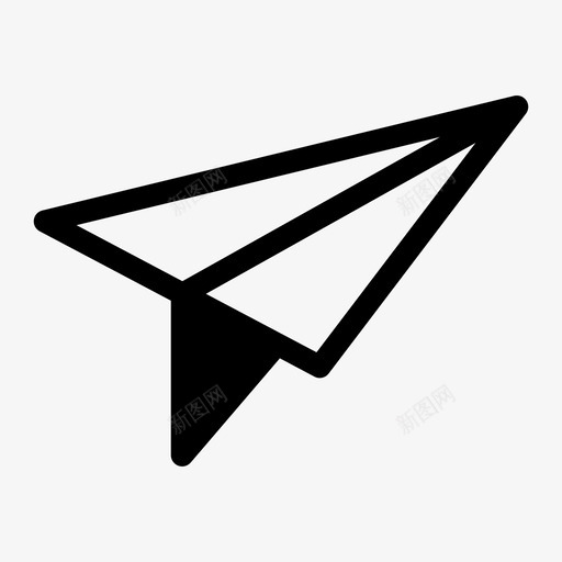 纸飞机飞机折纸图标svg_新图网 https://ixintu.com 发送 折纸 纸飞机 飞机