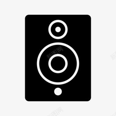 扬声器音频舞蹈图标图标