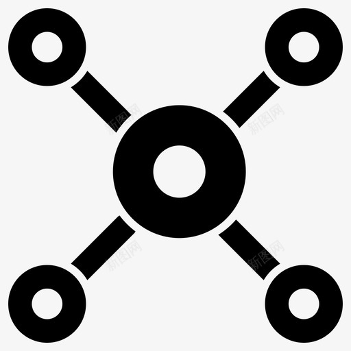 连接图表层次结构图标svg_新图网 https://ixintu.com 业务图表 团队合作 图表 层次结构 连接