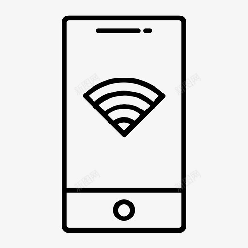 智能手机wifi状态已连接信号电平图标svg_新图网 https://ixintu.com wifi 信号电平 已连接 无线 智能手机wifi状态