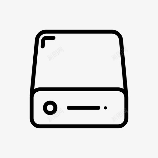 硬盘设备接口图标svg_新图网 https://ixintu.com 存储 接口 硬盘 设备