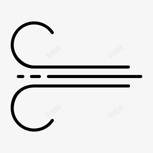 空气微风蒸汽图标svg_新图网 https://ixintu.com 微风 空气 蒸汽 风