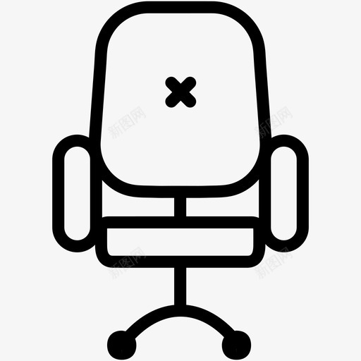 椅子家具办公室图标svg_新图网 https://ixintu.com 办公室 办公文件1 家具 座位 椅子