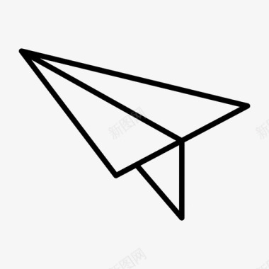 纸飞机飞送图标图标