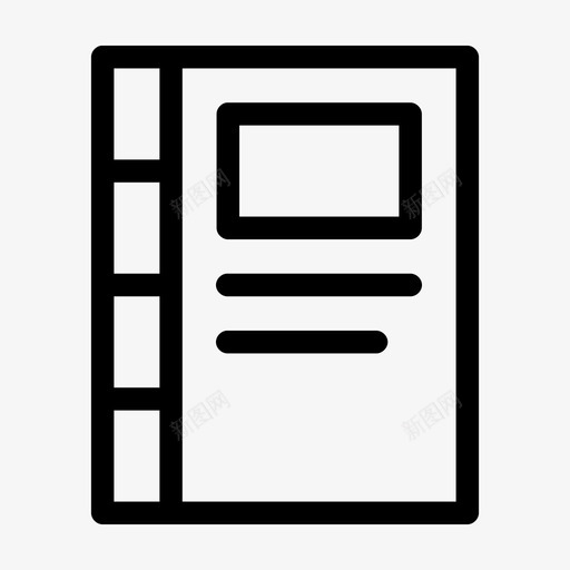 笔记本封面教育图标svg_新图网 https://ixintu.com 学习 封面 教育 笔记本