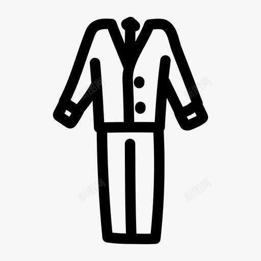套装男孩服装图标svg_新图网 https://ixintu.com 套装 学校 学校9月1日 服装 涂鸦 男孩