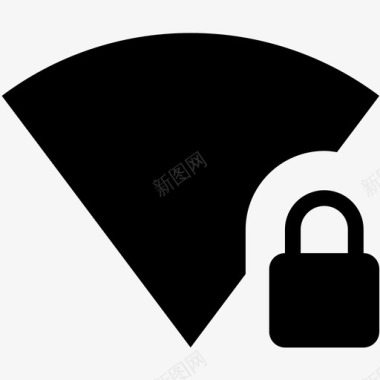 安全wifi锁定安全图标图标