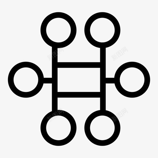 网络链路图标svg_新图网 https://ixintu.com 网络 链路