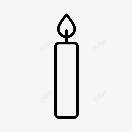 蜡烛圣诞节教堂图标svg_新图网 https://ixintu.com 午夜 圣诞节 宗教 弥撒 教堂 蜡烛