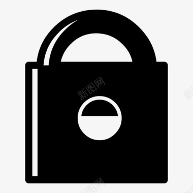 挂锁安全网上商店图标图标