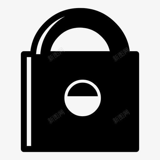 挂锁安全网上商店图标svg_新图网 https://ixintu.com 安全 挂锁 网上商店
