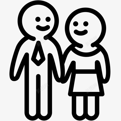 夫妻关系人与人幸福生活图标svg_新图网 https://ixintu.com 人与人 夫妻关系 幸福生活