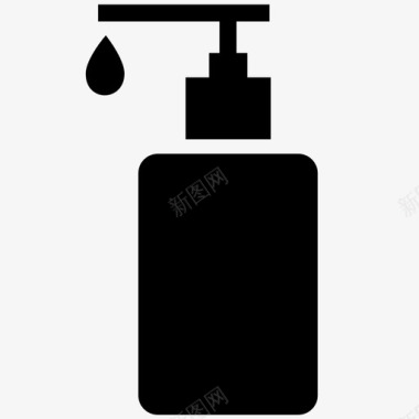 肥皂分配器奶油洗手液图标图标