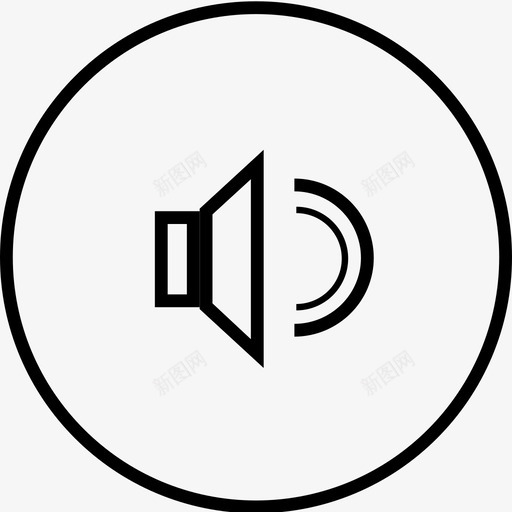 扬声器扩音器音乐图标svg_新图网 https://ixintu.com 声音 多媒体 扩音器 扬声器 音乐 音量