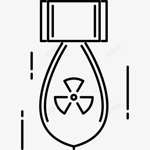 核弹战斗战争图标svg_新图网 https://ixintu.com 战争 战争大纲64x64 战斗 核弹 武器