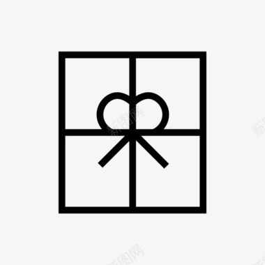 礼品圣诞礼物礼品盒图标图标