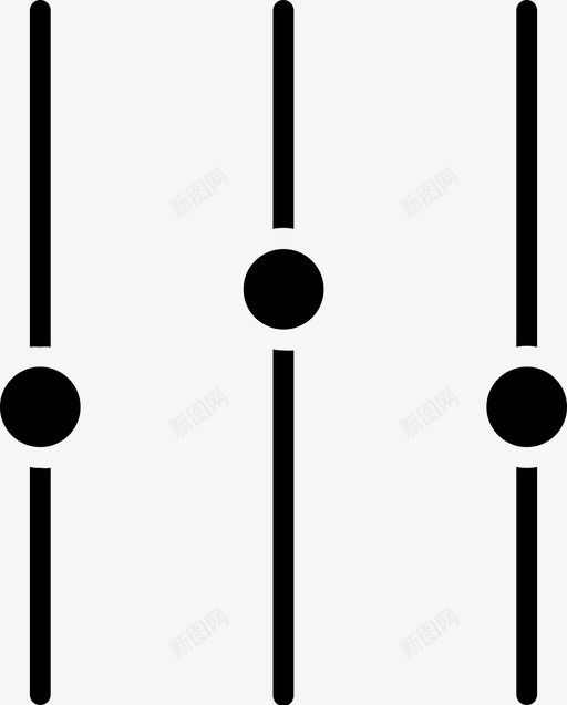 均衡器频率滑块图标svg_新图网 https://ixintu.com 均衡器 滑块 频率