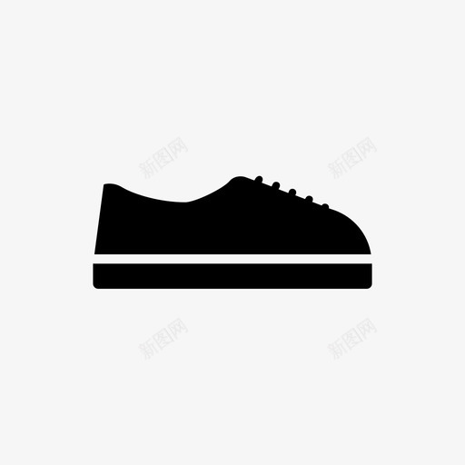 橡皮底帆布鞋图标svg_新图网 https://ixintu.com 橡皮底帆布鞋