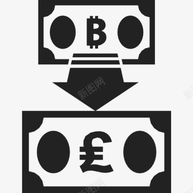 比特币对英镑转换货币图标图标