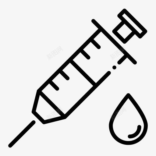 皮下注射针健康医院图标svg_新图网 https://ixintu.com 健康 医疗 医院 注射器 皮下注射针