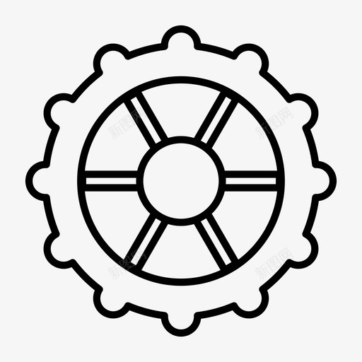 齿轮配置机器图标svg_新图网 https://ixintu.com 机器 系统 配置 齿轮