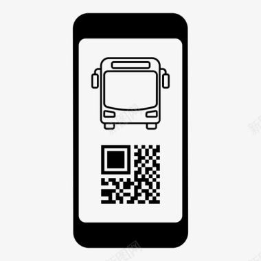 公共交通通行证电子客票移动电话图标图标