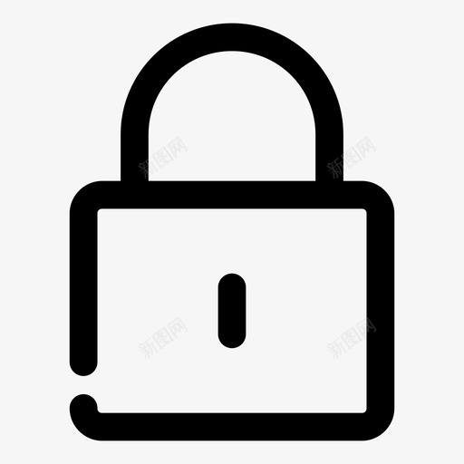 锁钥匙挂锁图标svg_新图网 https://ixintu.com 保护 安全 挂锁 普通断路器 钥匙 锁