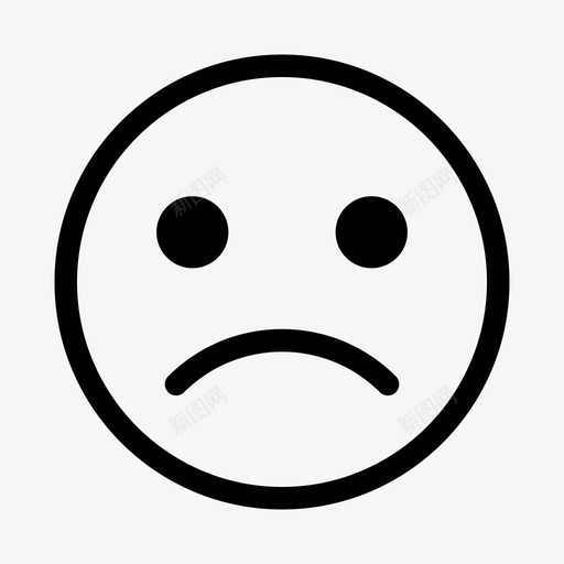 不开心哭的表情脸图标svg_新图网 https://ixintu.com 不开心 伤心的脸 哭的表情 脸 表情的微笑