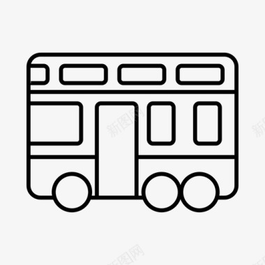 公共汽车小汽车图标图标