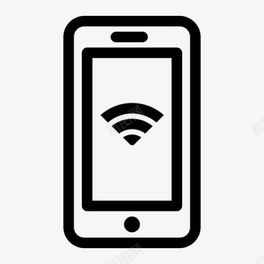 智能手机wifi互联网wifi连接图标图标