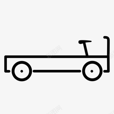 货四轮车货车移动性图标图标