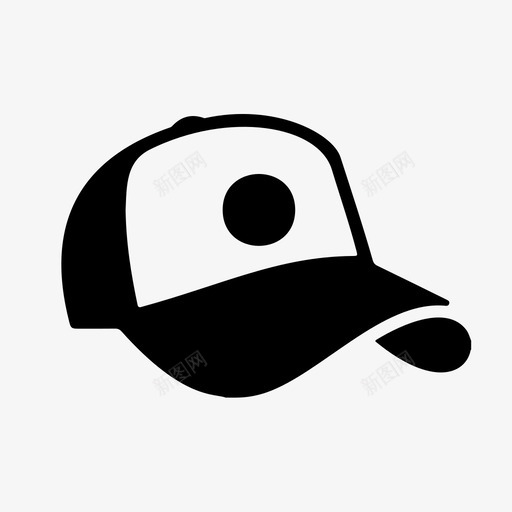帽子棒球帽头饰图标svg_新图网 https://ixintu.com 头饰 帽子 棒球帽 运动帽