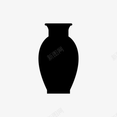 花瓶古董陶瓷图标图标
