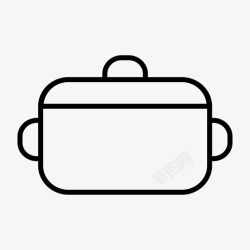 待煮盘装食物图标锅煮食物图标高清图片